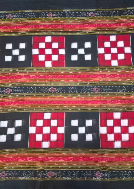 BICHITRAPURI FABRIC-RED-BLACK