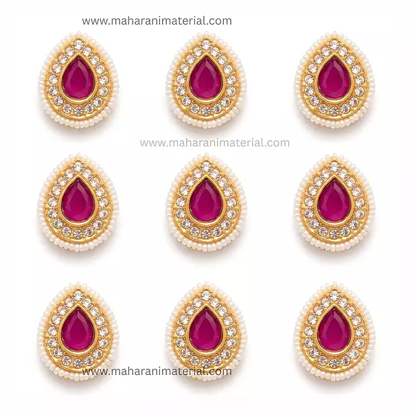 Kundan Moti Drop | Size Big