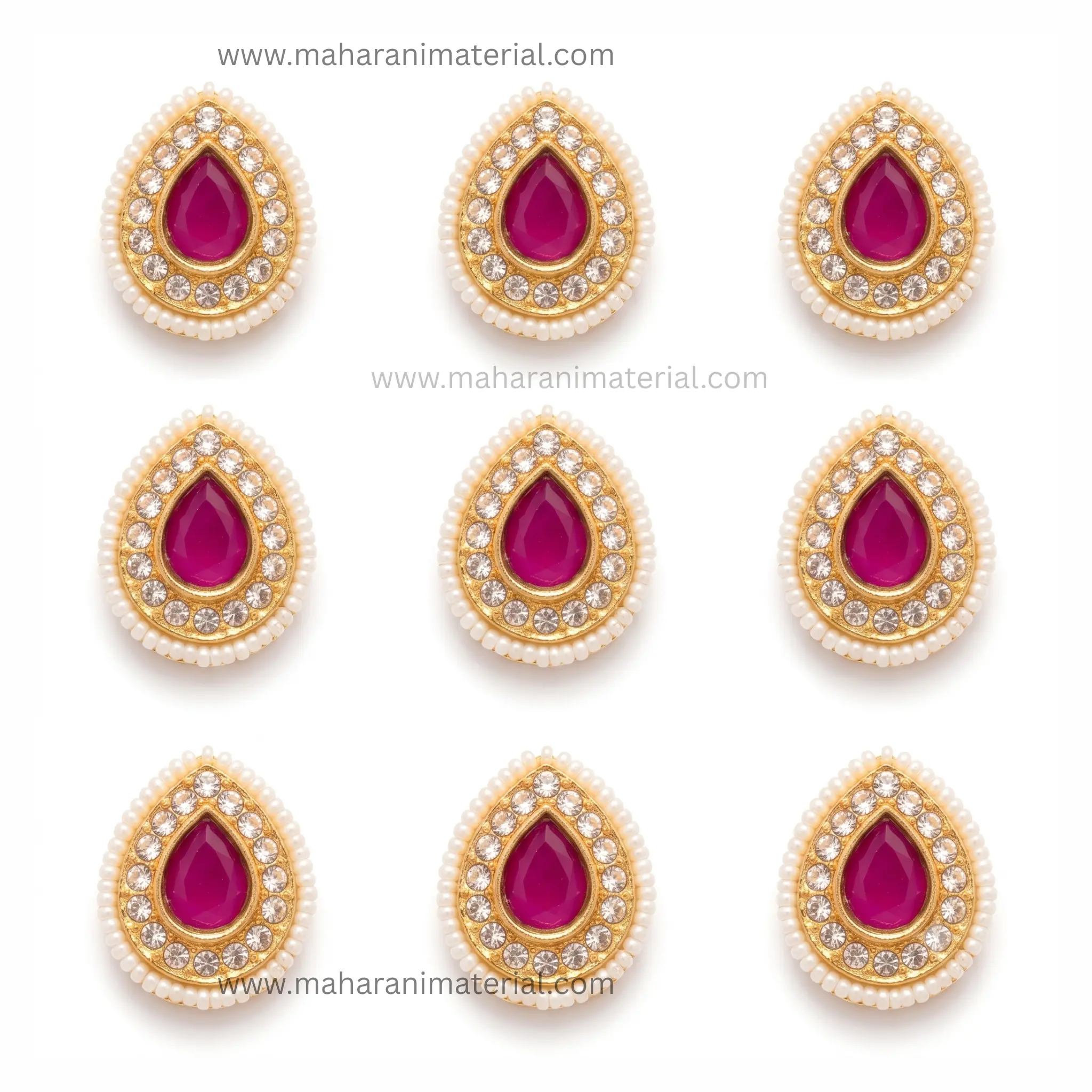 Kundan Moti Drop | Size Big