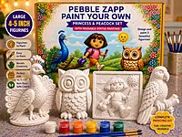 Reusable Dora Keepsake Plate & Birds DIY Painting Kit – Set of 4