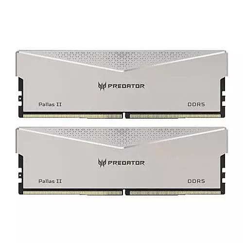 Acer Predator Pallas II 32GB DDR5 6000MHz CL34 Desktop RAM Kit – Silver