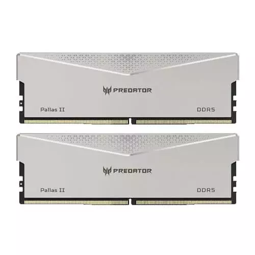 Acer Predator Pallas II 32GB DDR5 6000MHz CL34 Desktop RAM Kit – Silver