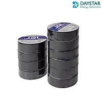 Jindal Quality Tape  PVC Electrical Insulation Tape-Colored Pack of 10 Pieces (Black, 10)