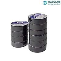 Jindal Quality Tape  PVC Electrical Insulation Tape-Colored Pack of 10 Pieces (Black, 10)