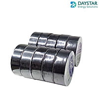 Jindal Quality Tape  PVC Electrical Insulation Tape-Colored Pack of 10 Pieces (Black, 10)