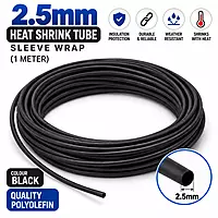 2.5mm Heat Shrink Tube Sleeve Wrap (1 meter)