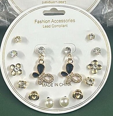 Fashion 6 Pairs Combo Latest Stylish Design Metal Earrings for Women Fashion 6 Pairs Combo Latest Stylish Design Metal Earrings for Women