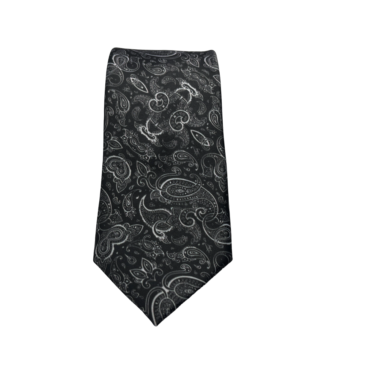 Black Paisley Necktie