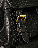 Black Croco bagpack