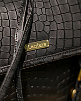 Black Croco bagpack