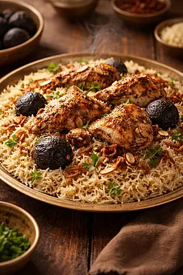 Black dried lemon used in Mandhi and Kabsa rice cooking