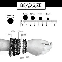 6MM Black Ebony Wood Karungali Mala for Neck & Wrist