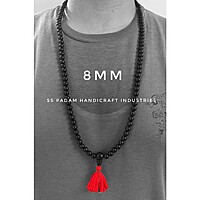 8MM Black Ebony Wood Karungali Mala 100% Original