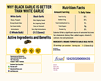 Nutrifense Black Garlic – 90-Day Naturally Fermented, Peeled & Ready