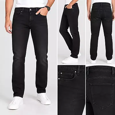 Men’s Black Slim Fit Casual Jeans