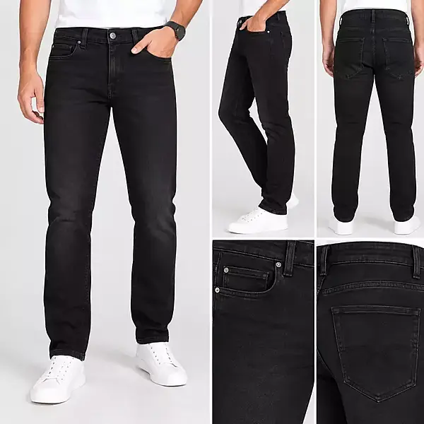 Men’s Black Slim Fit Casual Jeans