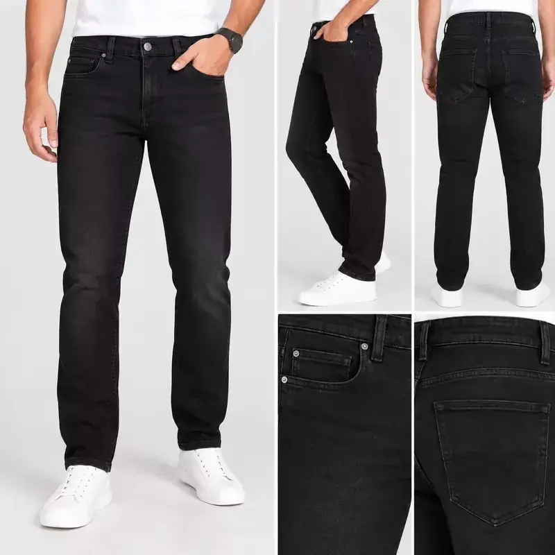 Men’s Black Slim Fit Casual Jeans