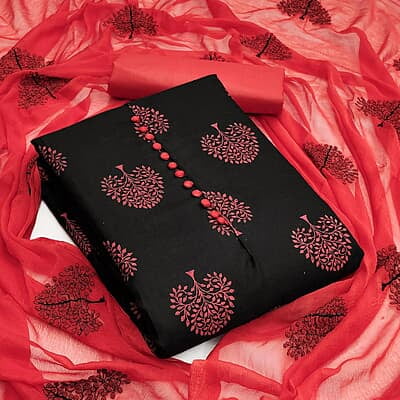 Black Dress Material