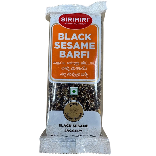 Black Sesame Barfi Rs 40 Per Piece - Box of 12 Pieces