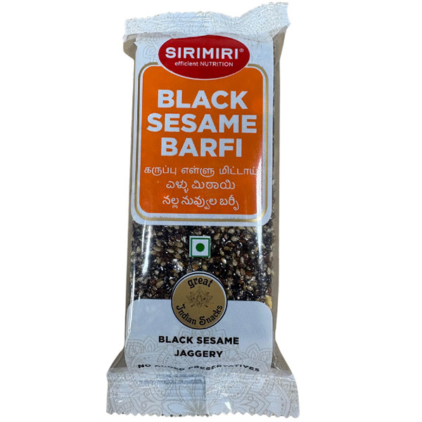 Black Sesame Barfi Rs 40 Per Piece - Box of 12 Pieces