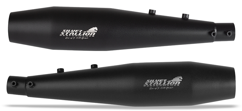 Silver Stallion Slip-On Exhaust for Royal Enfiield Interceptor 650 / Continental GT 650 Silver Stallion Slip-On Exhaust for Royal Enfiield Interceptor 650 / Continental GT 650