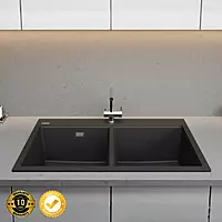 Hafele Blanco Gemini Double Bowl Sink- 860x510x220