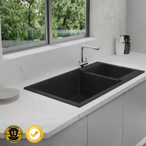 Hafele Blanco Gemini One & Half Bowl Sink- 860x510x220