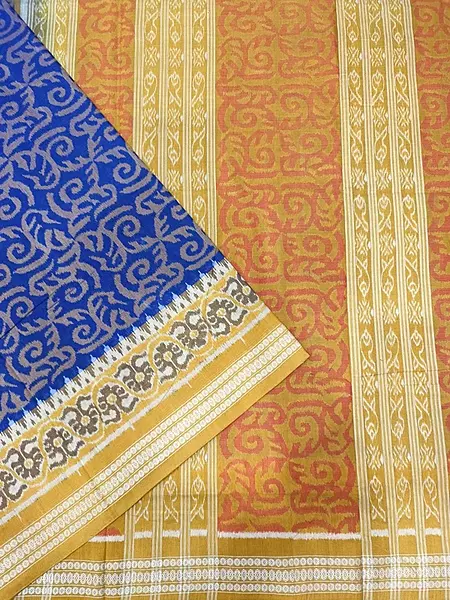 LAHA BANDHA SAREE-BLUE
