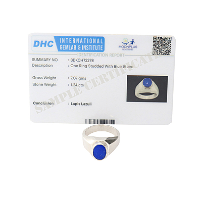 Sterling Silver Blue Sapphire Stone Ring Sterling Silver Blue Sapphire Stone Ring