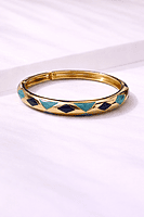 Blue enamel stylish adjustable kada
