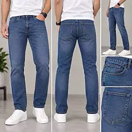 Men’s Dark Blue Slim Fit Stretch Denim Jeans