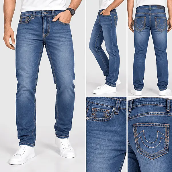 Men’s Classic Indigo Comfort Stretch Jeans