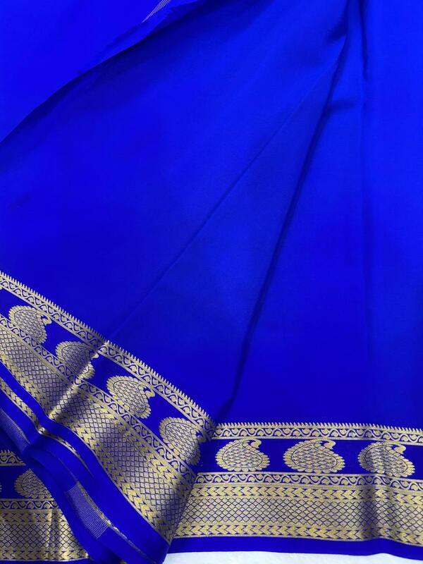 Pure Mysore silk with self Pattern