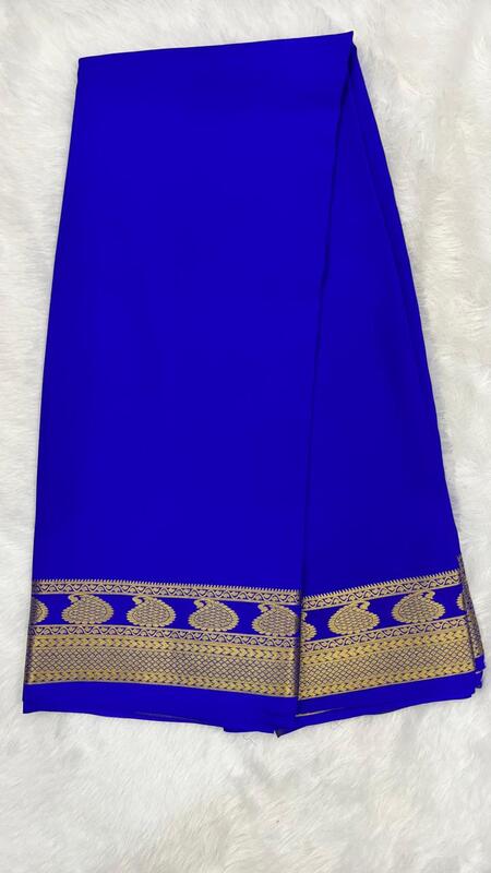 Pure Mysore silk with self Pattern