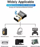 USB Bluetooth Adapter CSR 4.0 Wireless Mini Dongle, Compatible with Windows 10/8/7/Vista/XP for Laptops & PCs (Black) USB Bluetooth Adapter CSR 4.0 Wireless Mini Dongle, Compatible with Windows 10/8/7/Vista/XP for Laptops & PCs (Black)