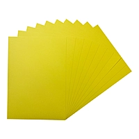 Pack of 50 A5 Light Yellow Coloured Card 160gsm Sheets