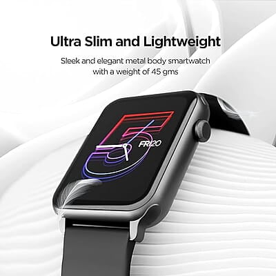 boAt Wave Call Smart Watch with Bluetooth Calling, 1.69” HD Display with 550 NITS & 70% Color Gamut, 150+ Watch Faces, Multi-Sport Modes,HR,SpO2, IP68