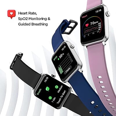 boAt Wave Call Smart Watch with Bluetooth Calling, 1.69” HD Display with 550 NITS & 70% Color Gamut, 150+ Watch Faces, Multi-Sport Modes,HR,SpO2, IP68