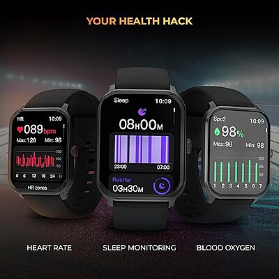 BeatXP Marv Neo 1 85 HD Display Bluetooth Calling Smart Watch