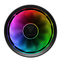 Gamdias Boreas E1L-010 Low-Profile CPU Air Cooler – 90mm RGB Fan | 2000 RPM | Black