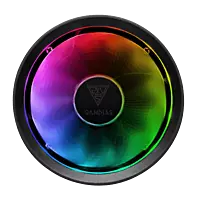 Gamdias Boreas E1L-010 Low-Profile CPU Air Cooler – 90mm RGB Fan | 2000 RPM | Black