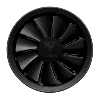 Gamdias Boreas E1L-010 Low-Profile CPU Air Cooler – 90mm RGB Fan | 2000 RPM | Black