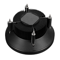 Gamdias Boreas E1L-010 Low-Profile CPU Air Cooler – 90mm RGB Fan | 2000 RPM | Black