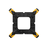 Gamdias Boreas E1L-010 Low-Profile CPU Air Cooler – 90mm RGB Fan | 2000 RPM | Black