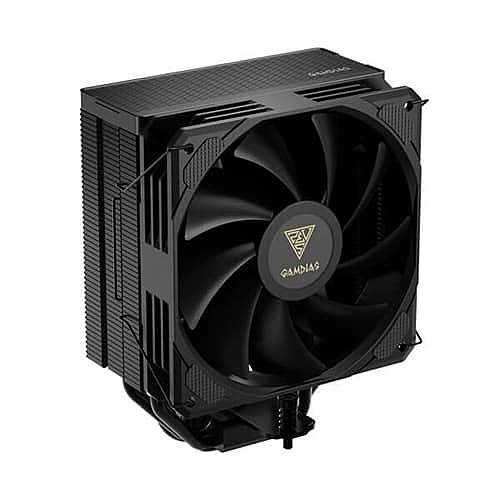 Gamdias Boreas E2-410 CPU Air Cooler (Black) – 120mm PWM Fan | 4 Heat Pipes | 72.9 CFM