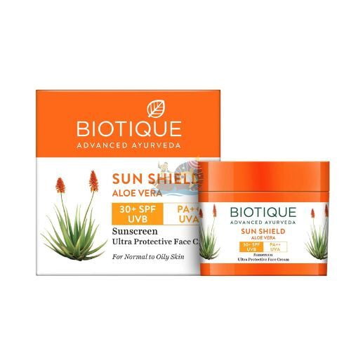 Biotique Sun Shield Aloe Vera SPF 30+ Sunscreen Cream
