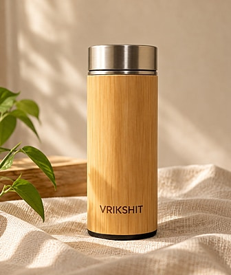 Bamboo Eco Friendly Insulated Water Bottle (450ml) Bamboo Eco Friendly Insulated Water Bottle (450ml)