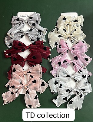 Bow Spring Clip Hair Clip Solid Color Bow Spring Clip Hair Clip Solid Color