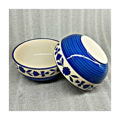 Blue Pottery Ceramic Bowls