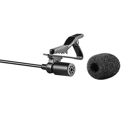 Boya BYM1 Omnidirectional Lavalier Condenser Microphone with 20ft Audio Cable (Black) | B076B8G5D8